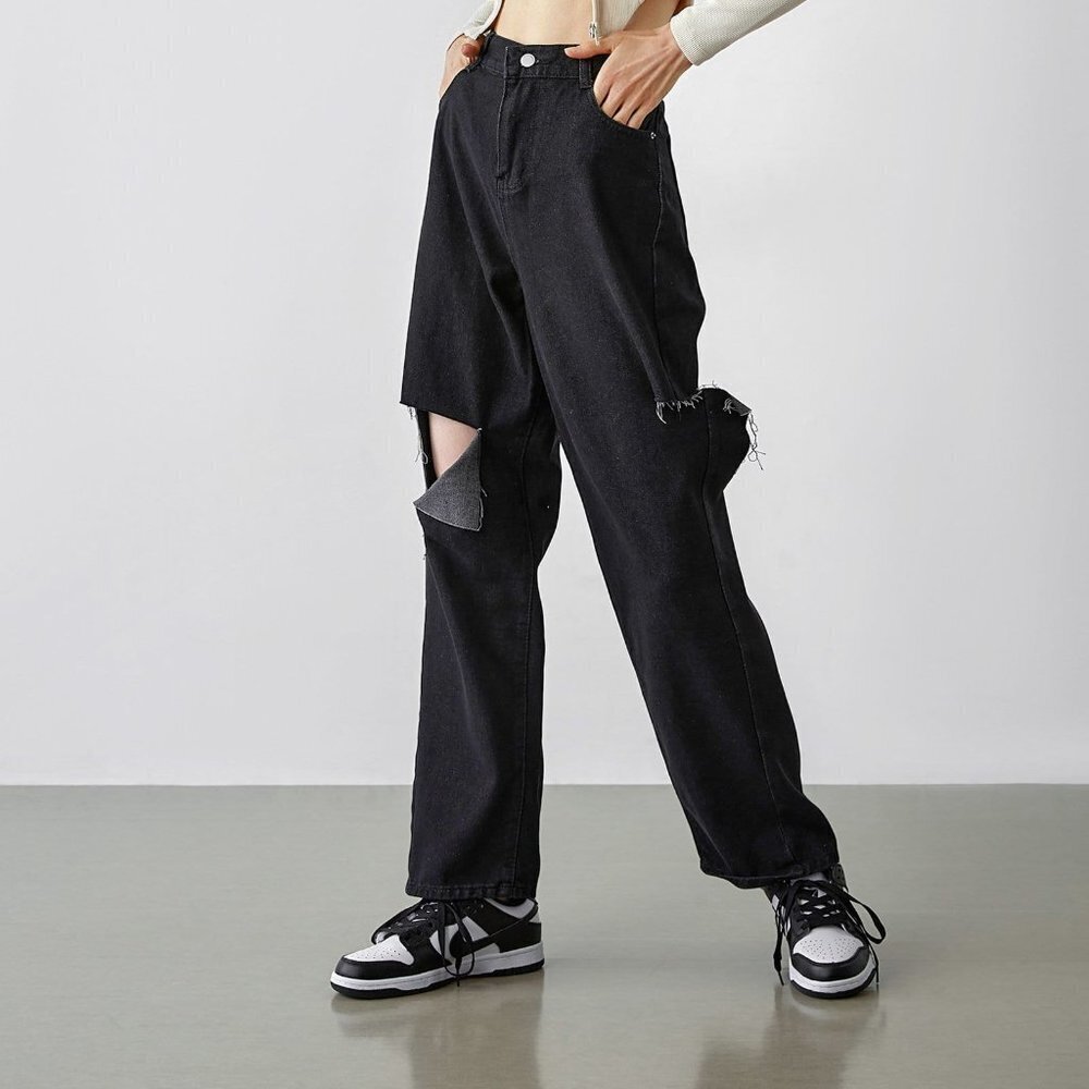 J.Ing Anarosa Black Distressed Jeans — image 5 of 7